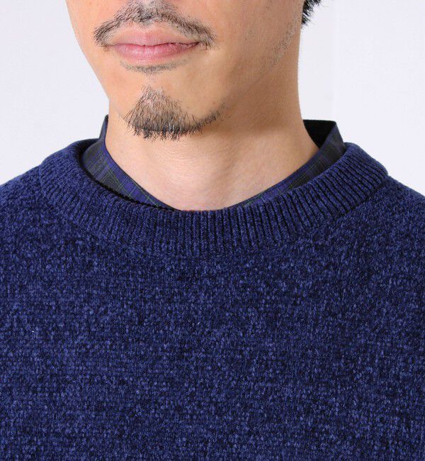 GLOSTER「【GLOSTER/グロスター】モールブロッキング ニットプルオーバー」|ニット・セーター|