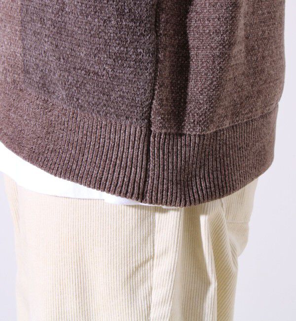 GLOSTER「【GLOSTER/グロスター】モールブロッキング ニットプルオーバー」|ニット・セーター|