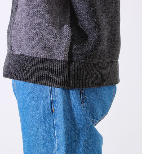 GLOSTER「【GLOSTER/グロスター】モールブロッキング ニットプルオーバー」|ニット・セーター|