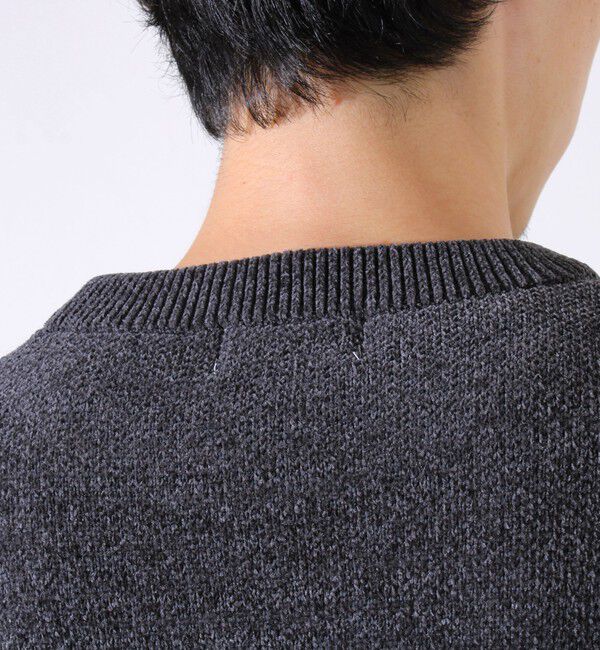 GLOSTER「【GLOSTER/グロスター】モールブロッキング ニットプルオーバー」|ニット・セーター|