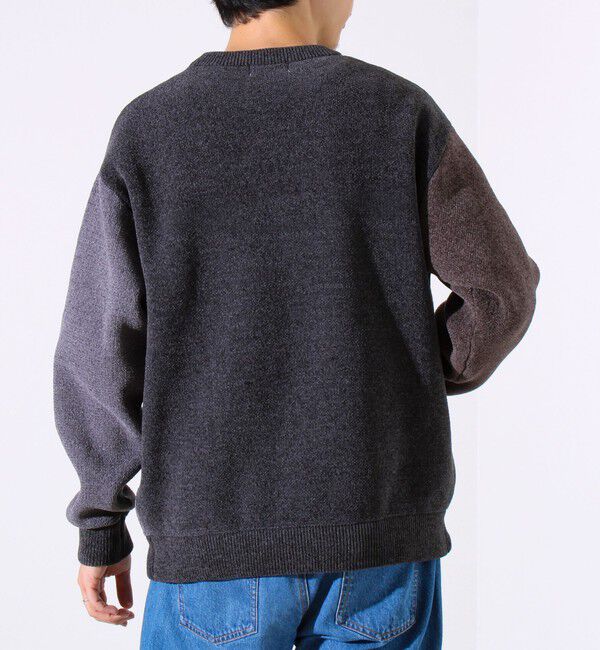 GLOSTER「【GLOSTER/グロスター】モールブロッキング ニットプルオーバー」|ニット・セーター|