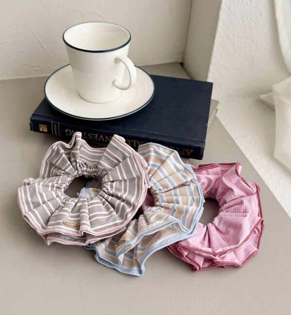 fredy emue「ストライプシュシュ」|ヘアゴム・シュシュ|