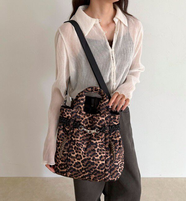 fredy emue「【CONTROL FREAK/コントロールフリーク】ナイロンコードベルトトートバッグ」|トートバッグ|ブラウン系その他