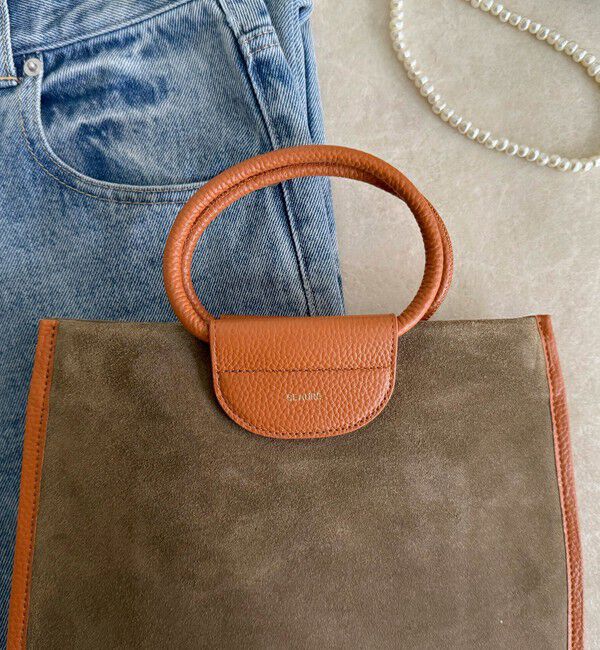 fredy emue「スエード配色底マチ立体ショルダーバッグ」|ショルダー・メッセンジャー|