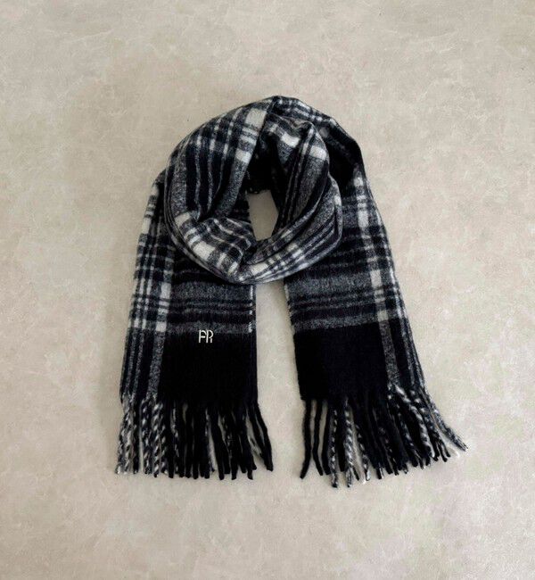 fredy emue「ライトブークレチェックマフラー45」|マフラー|