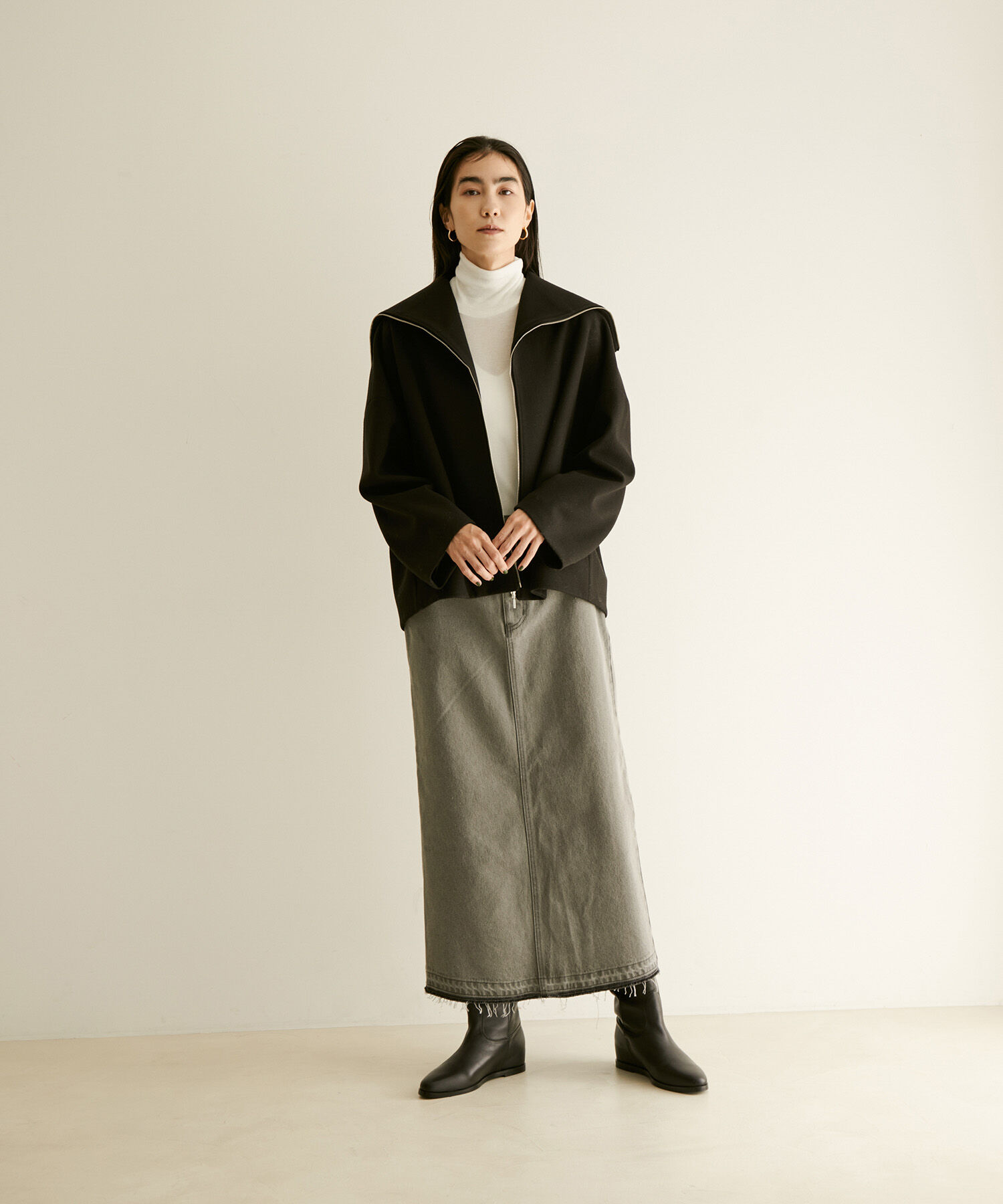 SALON adam et rope'「【Smile Cotton】ハイネックプルオーバー」|Tシャツ・カットソー|