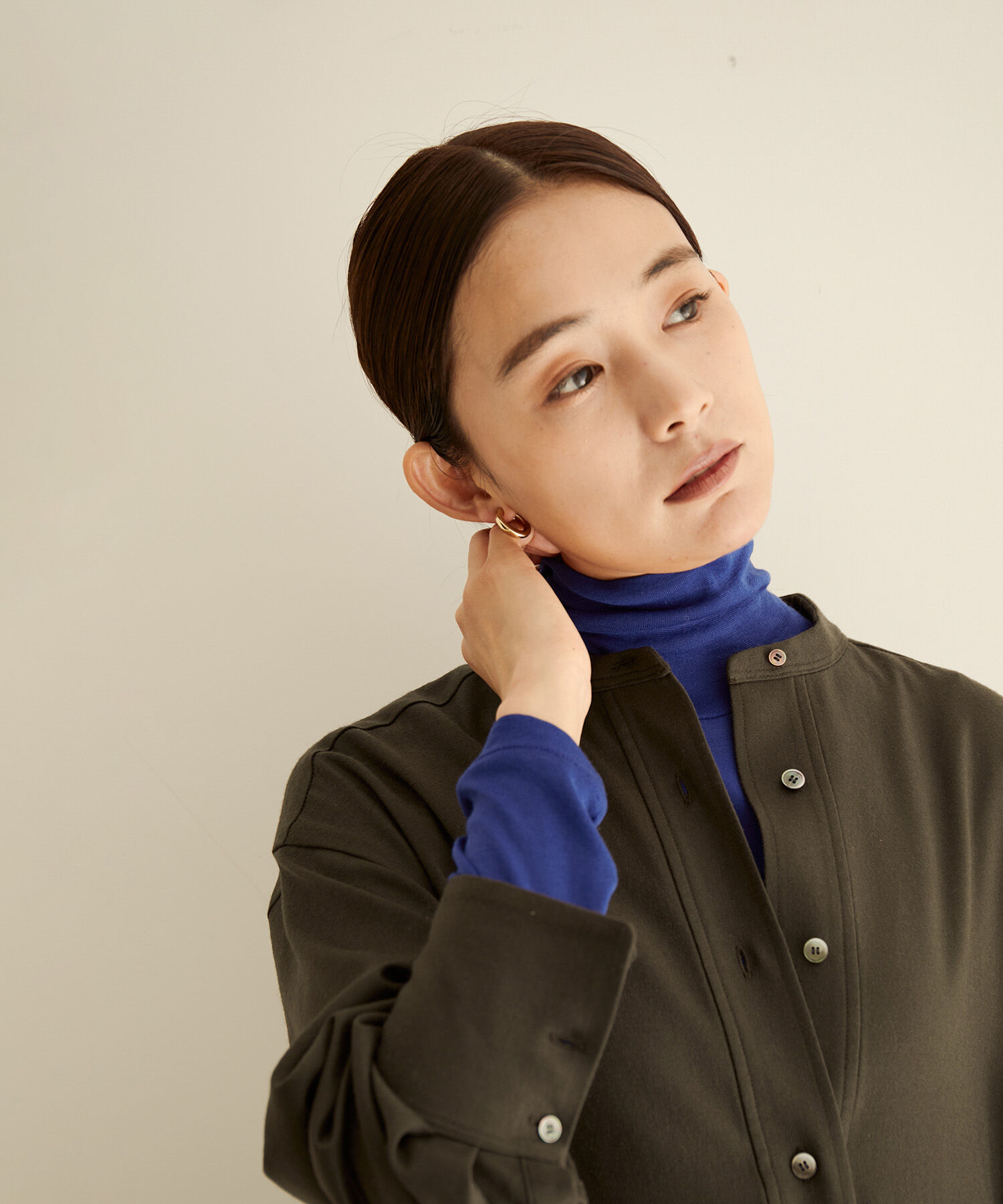 SALON adam et rope'「【Smile Cotton】ハイネックプルオーバー」|Tシャツ・カットソー|