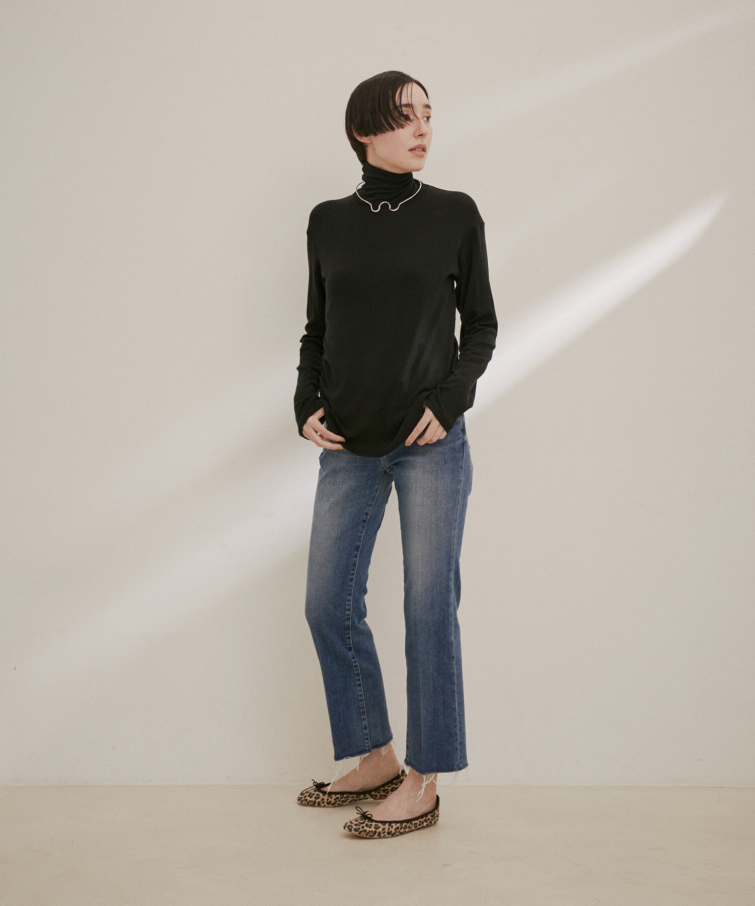 SALON adam et rope'「【Smile Cotton】ハイネックプルオーバー」|Tシャツ・カットソー|