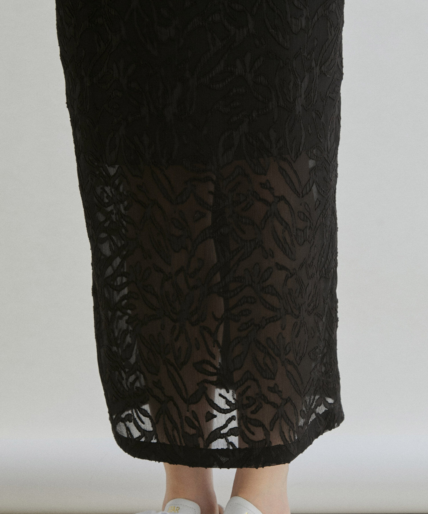 SALON adam et rope'「【セットアップ対応】シアージャガードレースタイトスカート」|スカート|