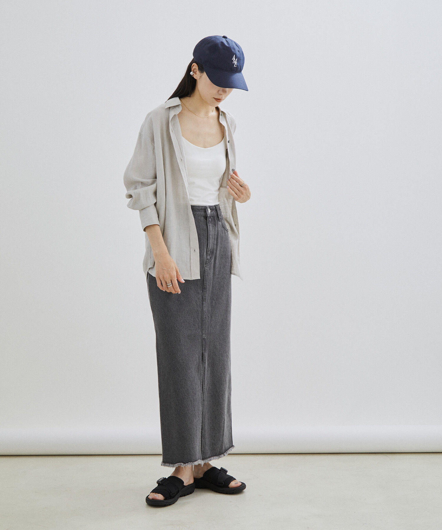 SALON adam et rope'「【洗える】ノルマンディリネンオーバーシャツ/麻」|シャツ・ブラウス|