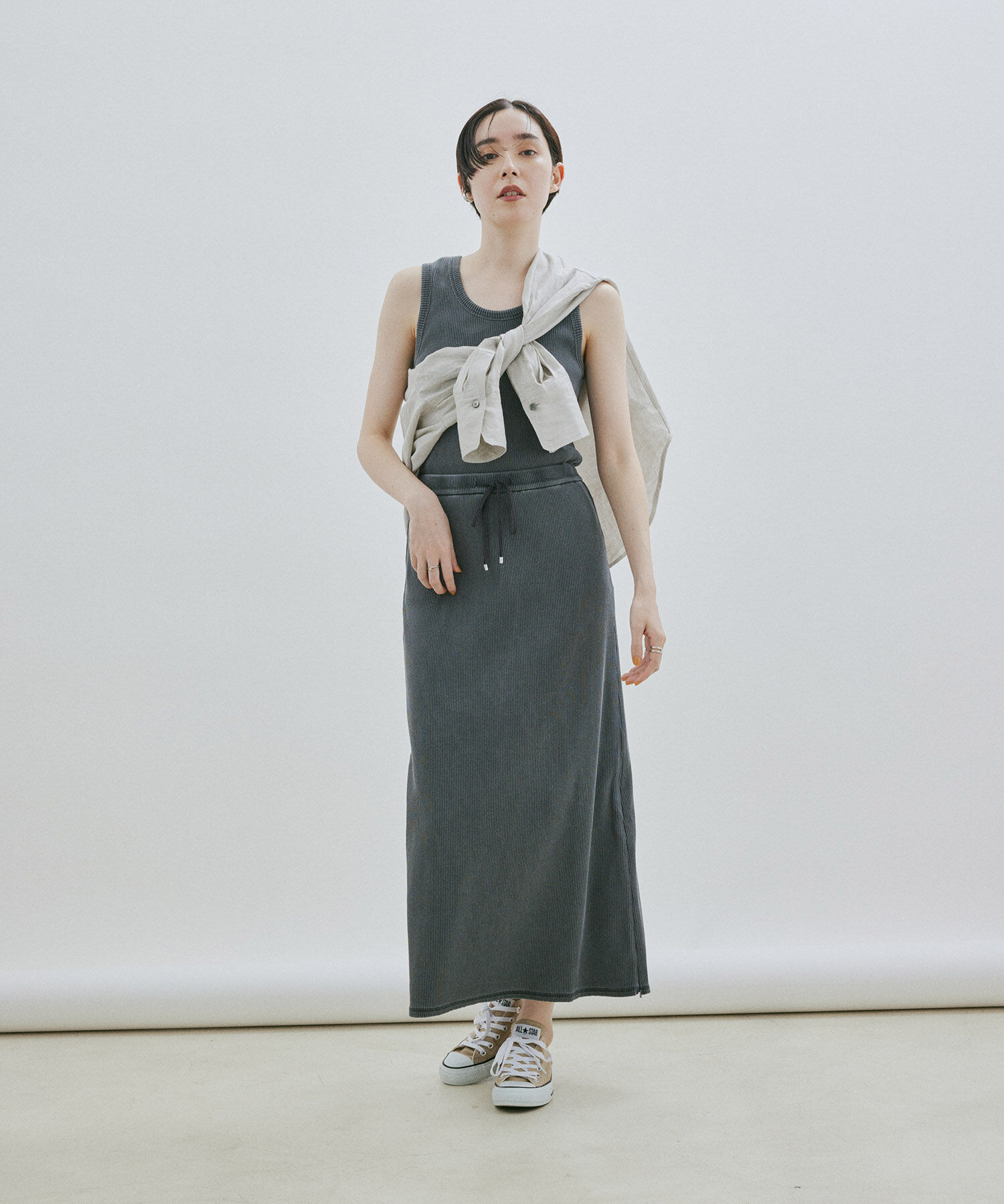 SALON adam et rope'「【洗える】ノルマンディリネンオーバーシャツ/麻」|シャツ・ブラウス|