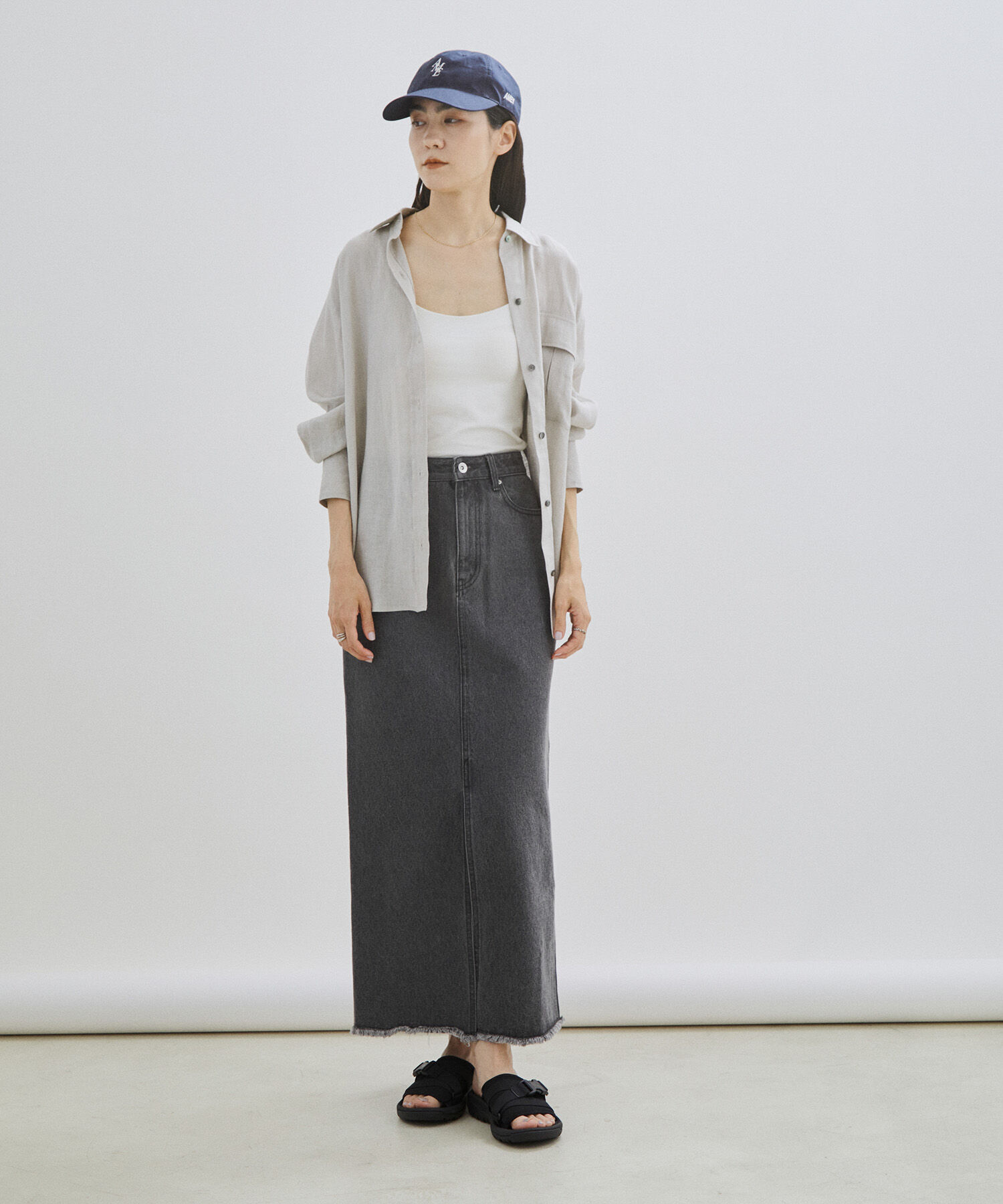 SALON adam et rope'「【洗える】ノルマンディリネンオーバーシャツ/麻」|シャツ・ブラウス|