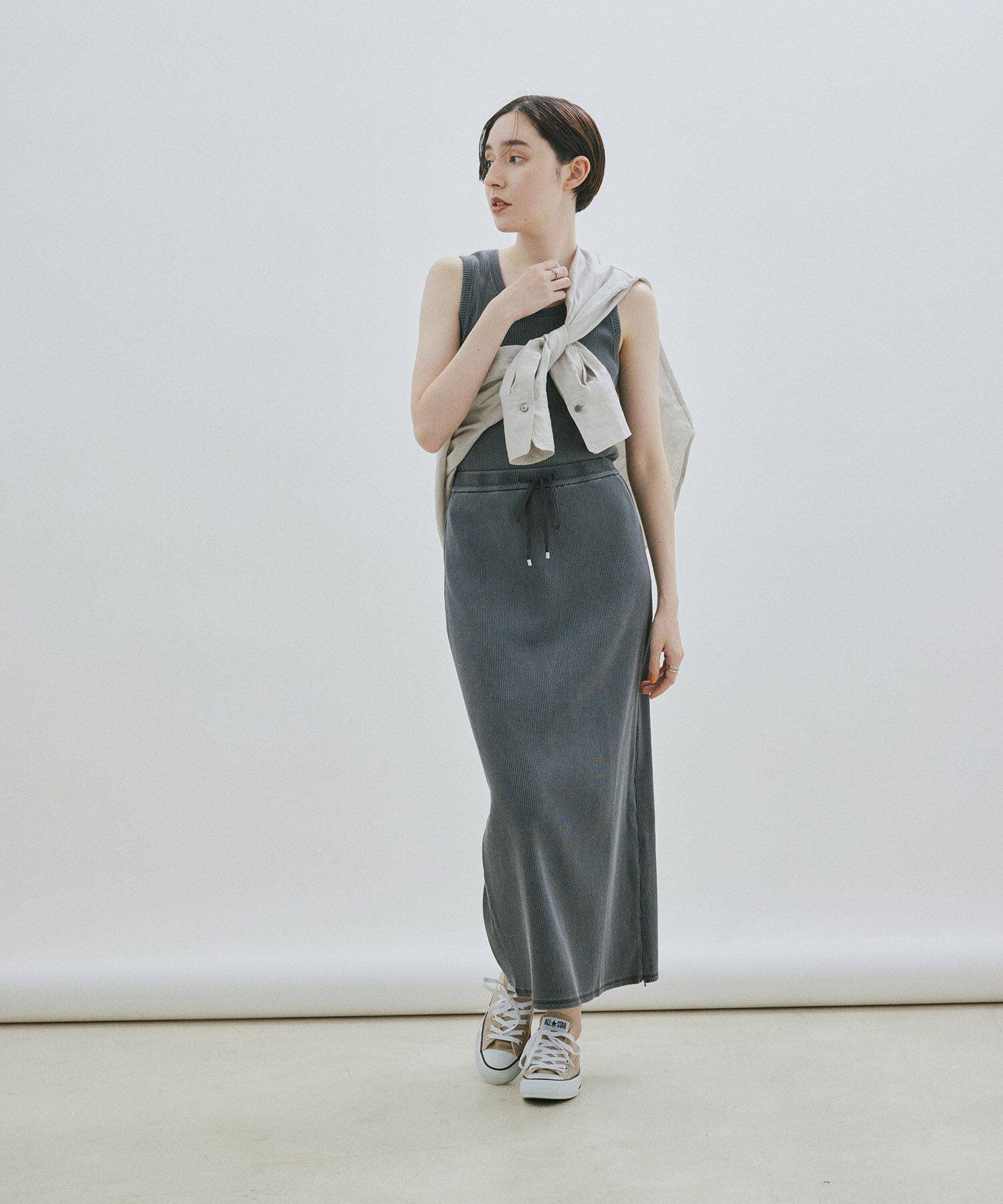 SALON adam et rope'「【洗える】ノルマンディリネンオーバーシャツ/麻」|シャツ・ブラウス|