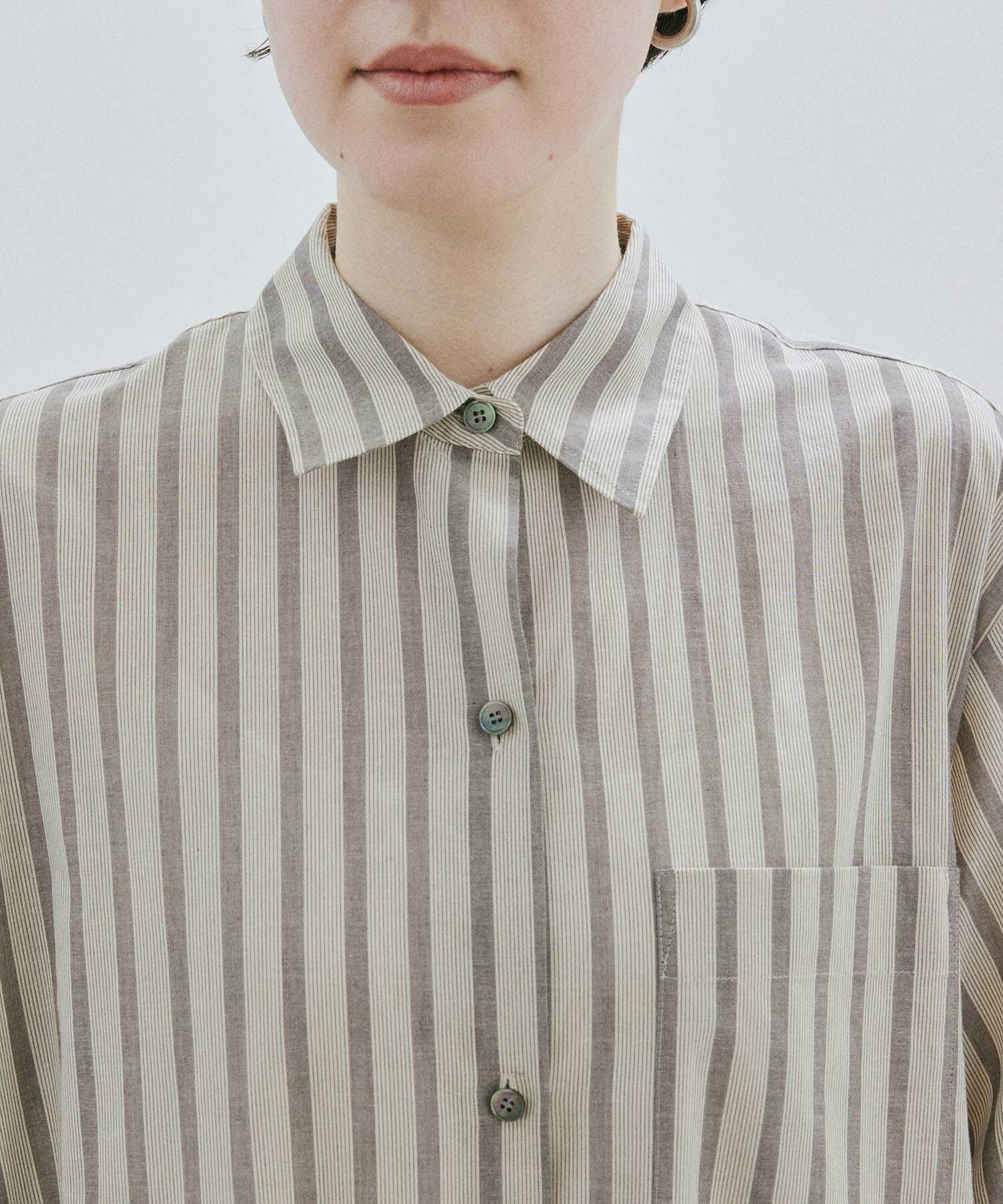 SALON adam et rope'「ワッシャーローンシャツワンピース / 無地・ストライプ」|その他|