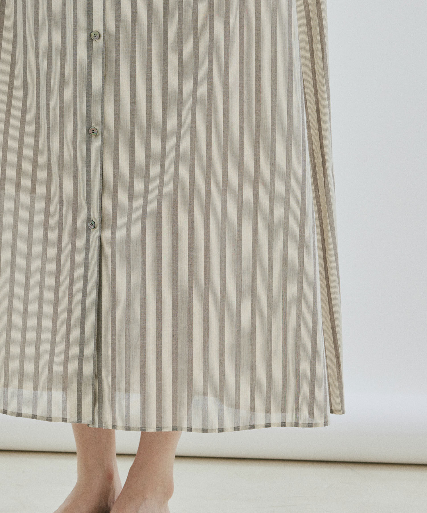 SALON adam et rope'「ワッシャーローンシャツワンピース / 無地・ストライプ」|その他|