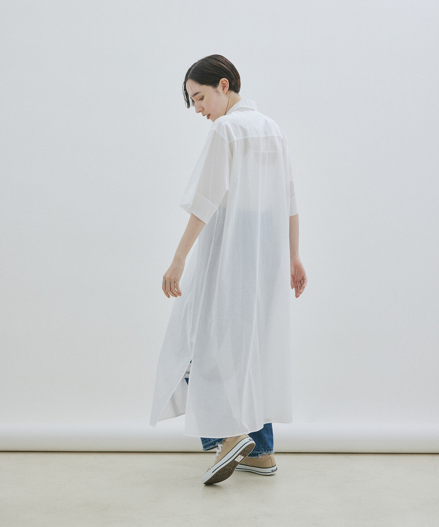 SALON adam et rope'「ワッシャーローンシャツワンピース / 無地・ストライプ」|その他|