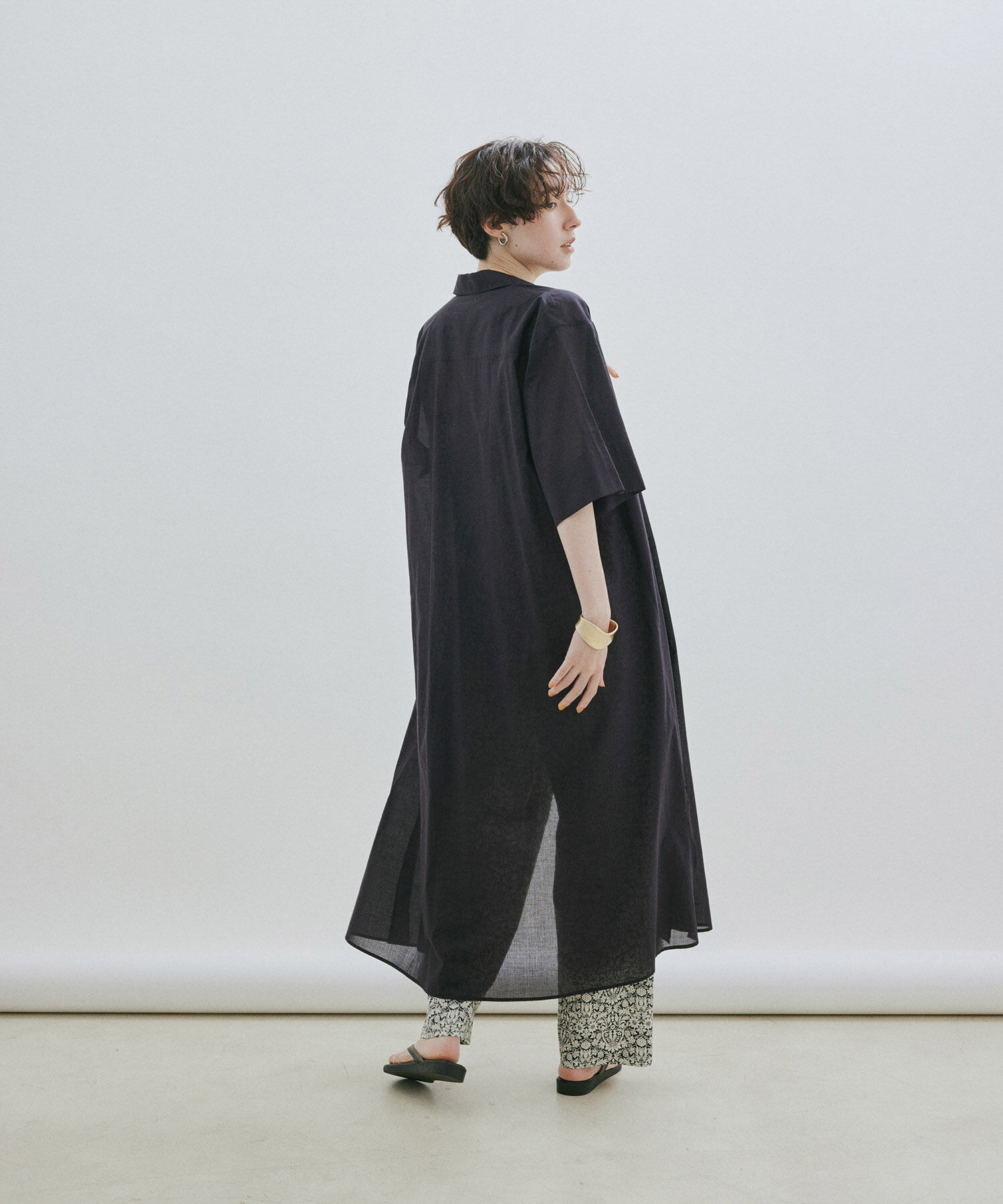 SALON adam et rope'「ワッシャーローンシャツワンピース / 無地・ストライプ」|その他|