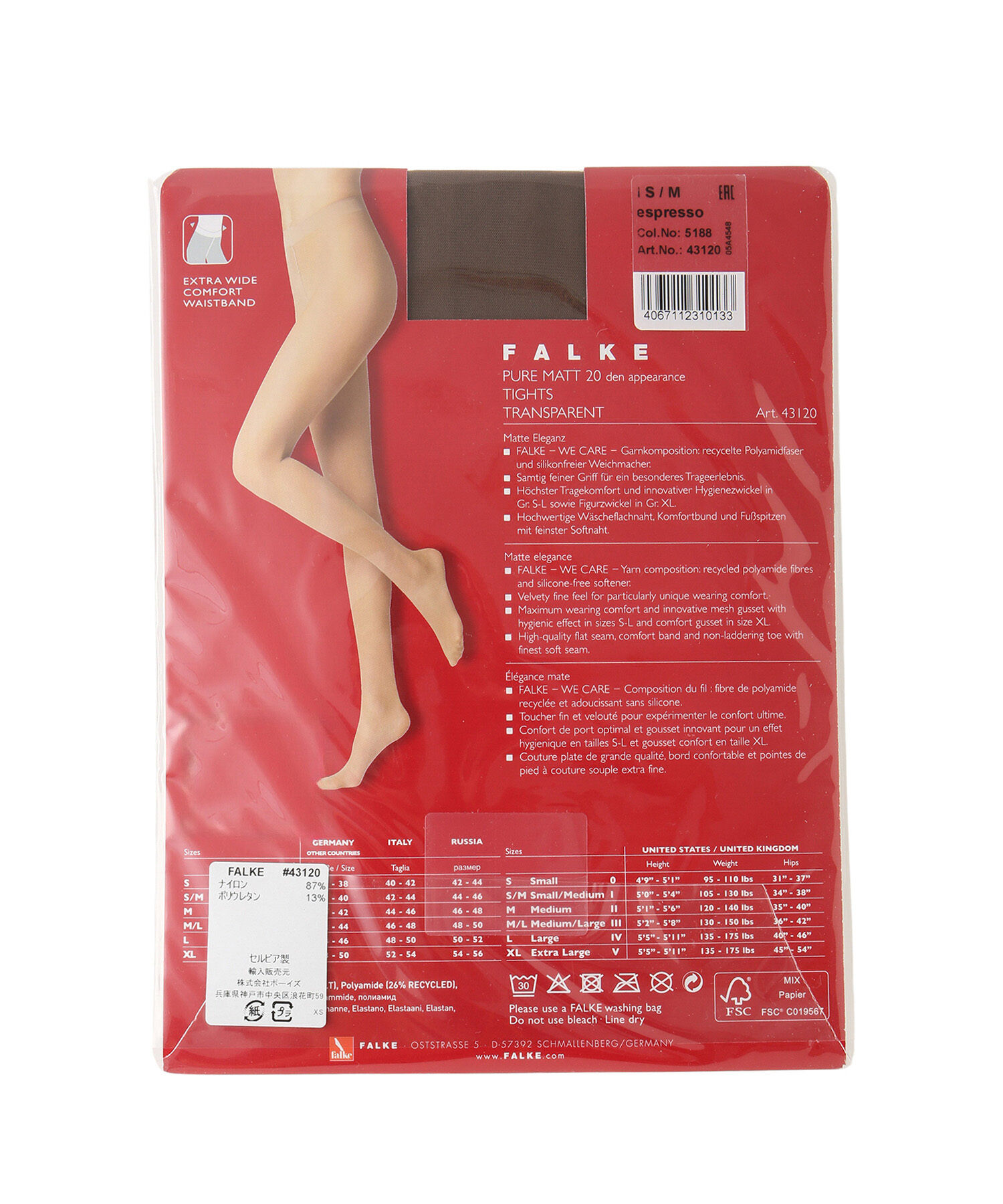 SALON adam et rope'「【FALKE（ファルケ）】Pure Matt 20 Tights」|タイツ・ストッキング|