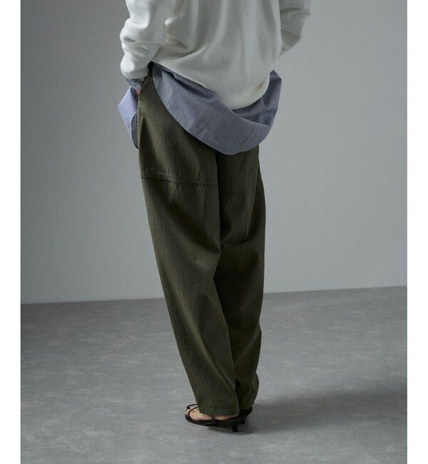 SALON adam et rope'「近江晒ツイルカービーパンツ」|チノ|