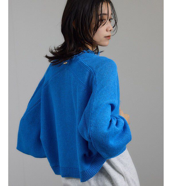 SALON adam et rope'「ペーパーヤーンクロップドカーディガン/ボレロ［吸水速乾・洗える］」|カーディガン|