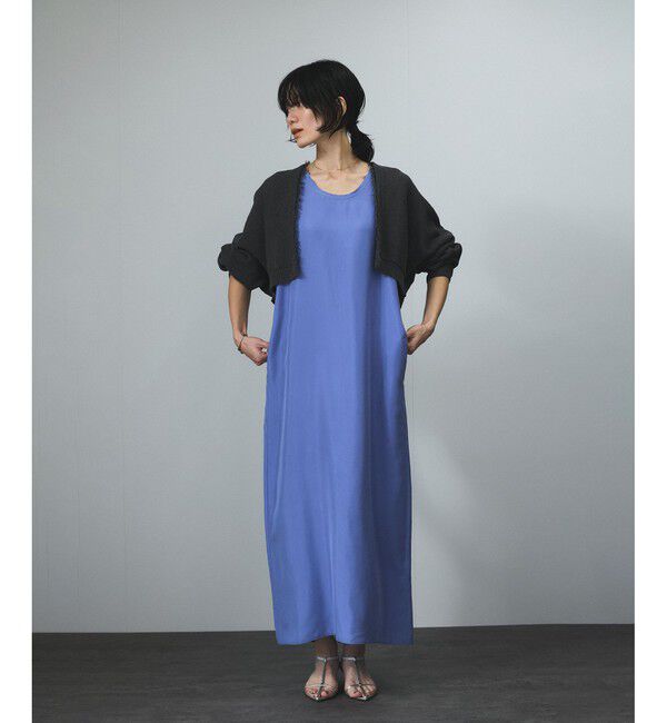 SALON adam et rope'「ペーパーヤーンクロップドカーディガン/ボレロ［吸水速乾・洗える］」|カーディガン|