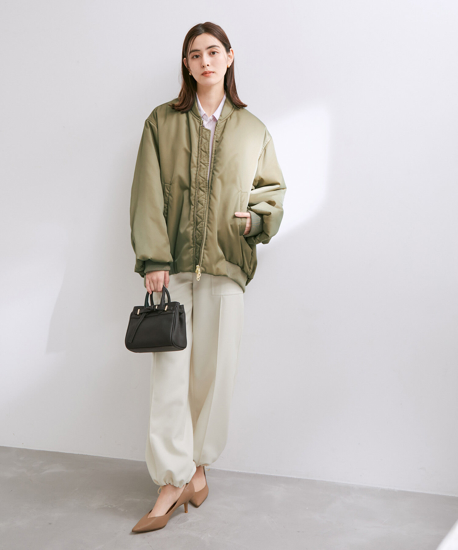 ROPE「【エディター三尋木奈保さんコラボ】フォルムブルゾンMA-1」|その他|