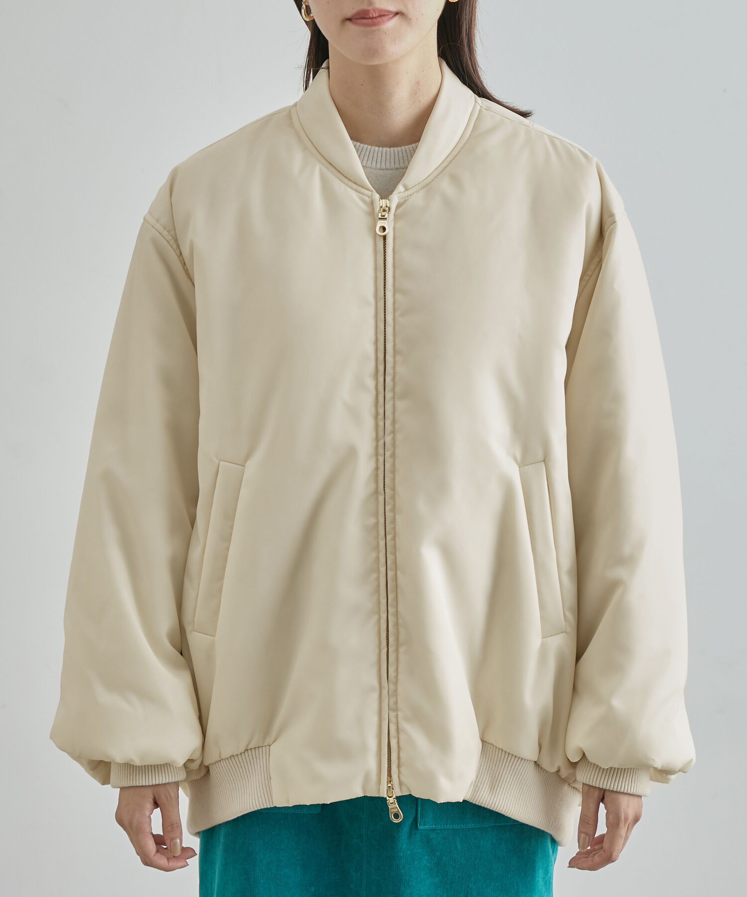 ROPE「【エディター三尋木奈保さんコラボ】フォルムブルゾンMA-1」|その他|