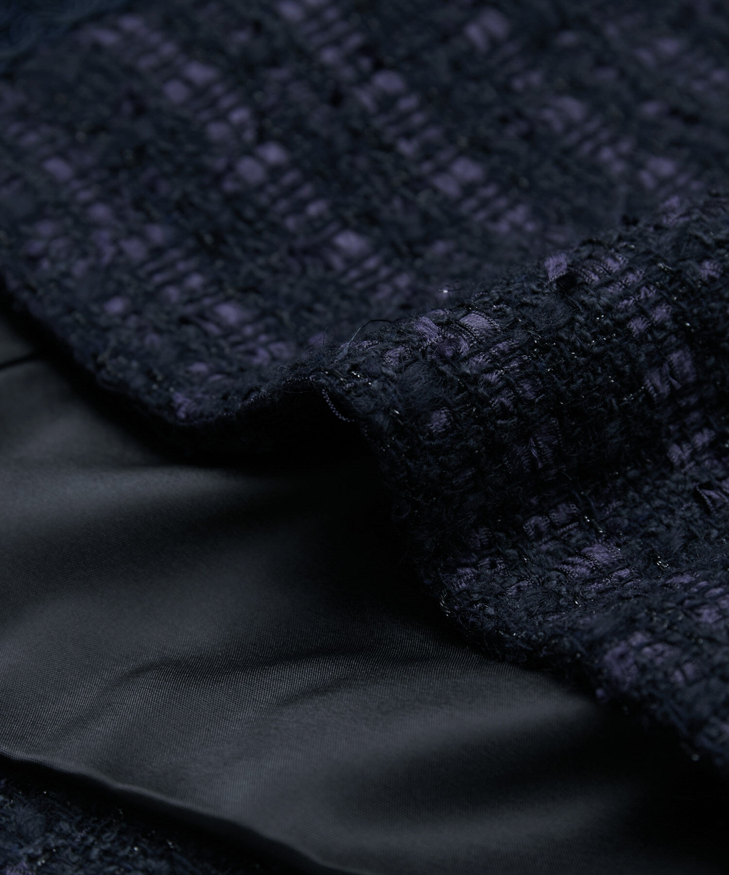 ROPE「【雑誌掲載】ノーカラーミックスツイードジャケット」|ノーカラージャケット|