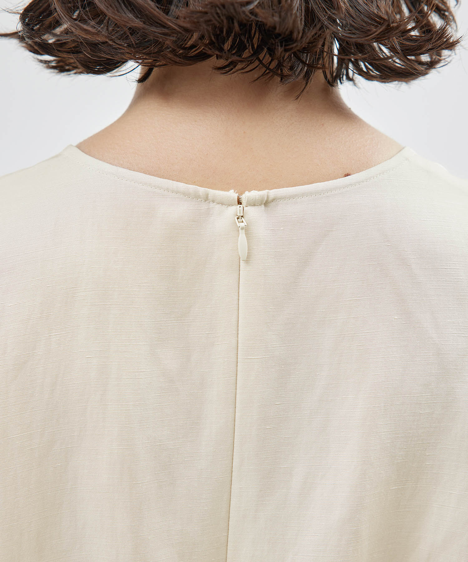 ROPE「パフスリーブベルテッドリネンワンピース」|ワンピース|