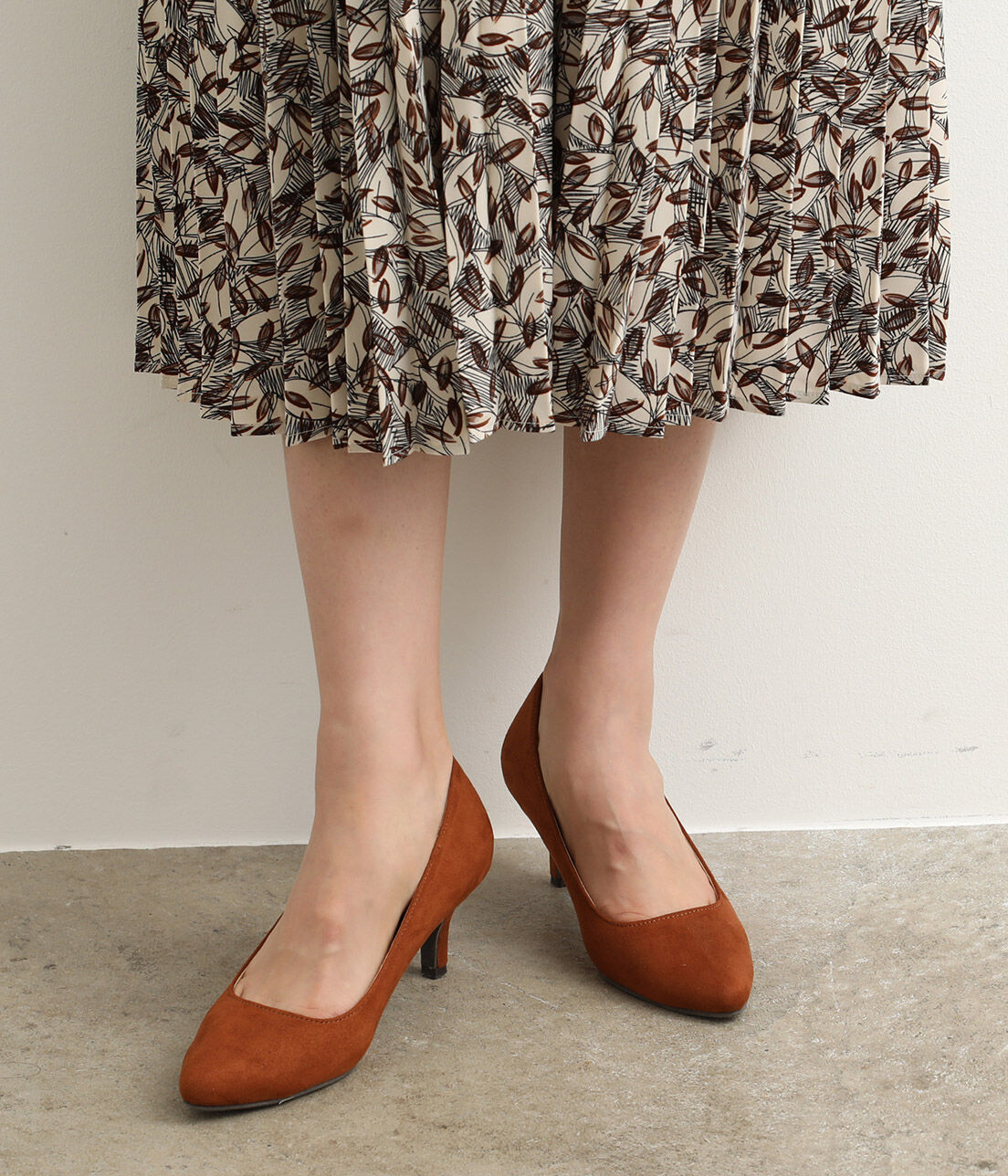 Juze「ふんわりパンプス」|パンプス|キャメル(25)