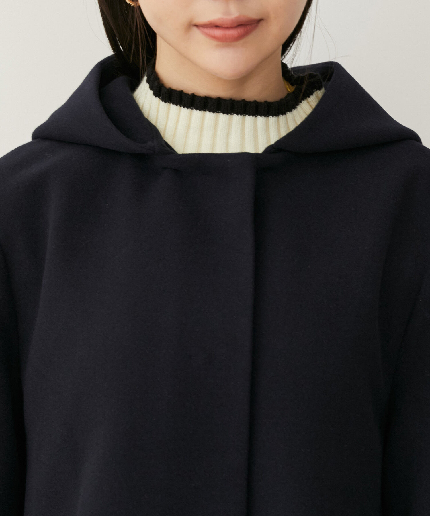 VIS「【静電気防止】【2WAY】フード取り外しジャージメルトンコート」|その他|