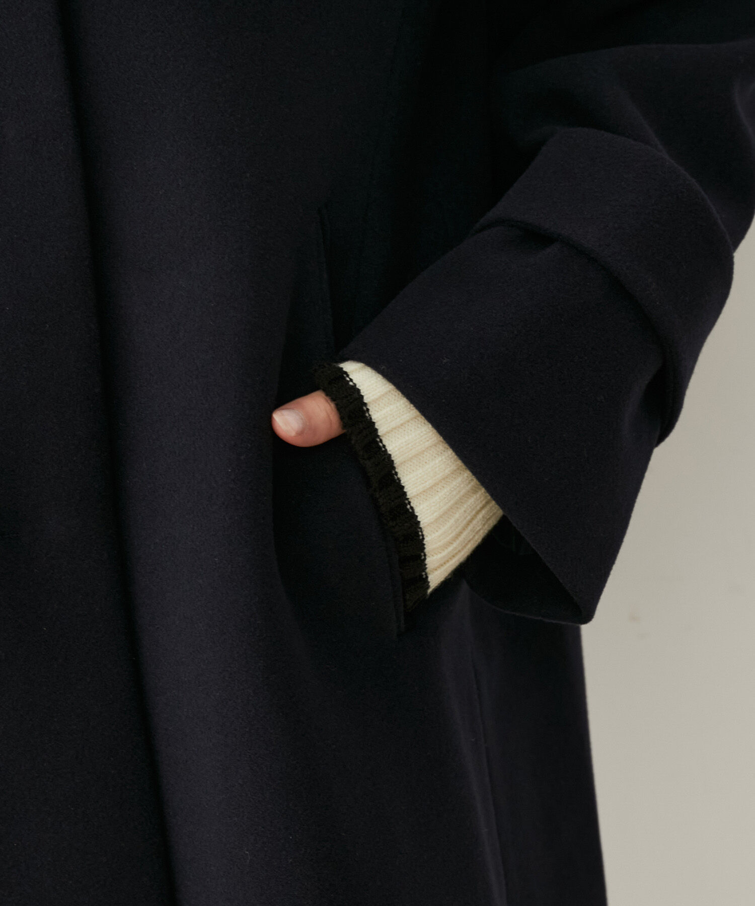 VIS「【静電気防止】【2WAY】フード取り外しジャージメルトンコート」|その他|