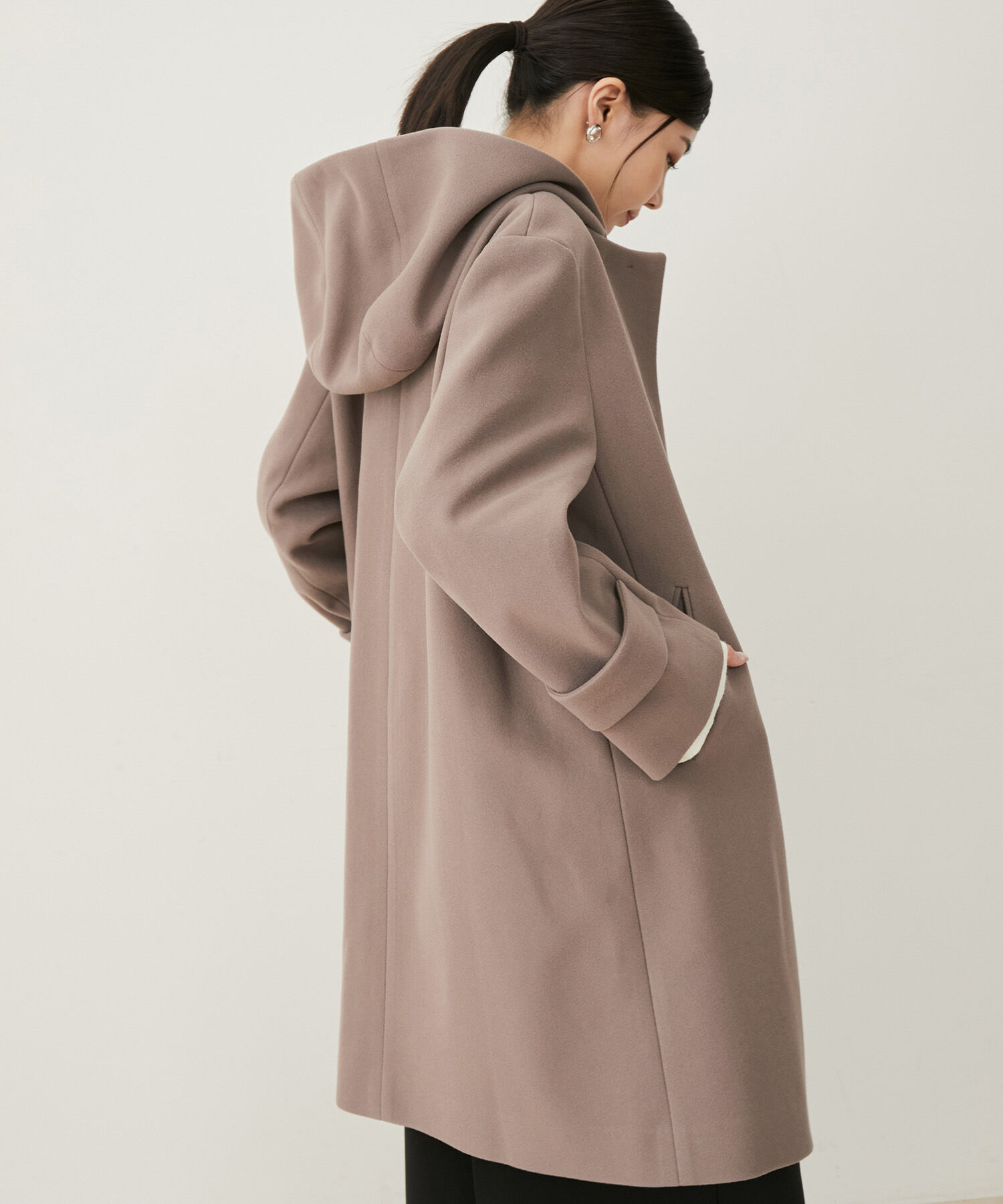 VIS「【静電気防止】【2WAY】フード取り外しジャージメルトンコート」|その他|