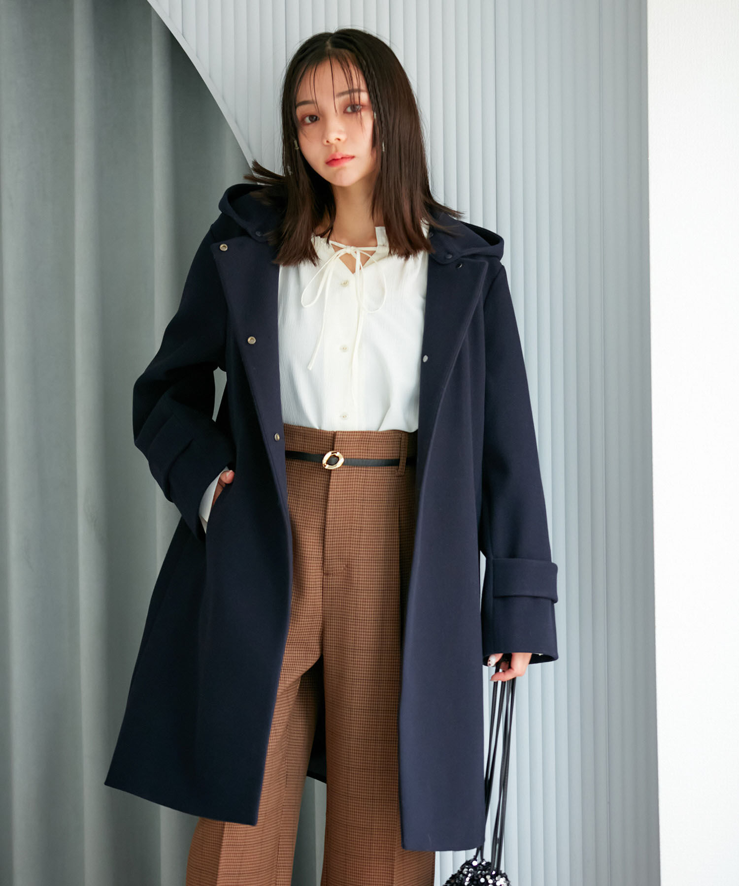 VIS「【静電気防止】【2WAY】フード取り外しジャージメルトンコート」|その他|