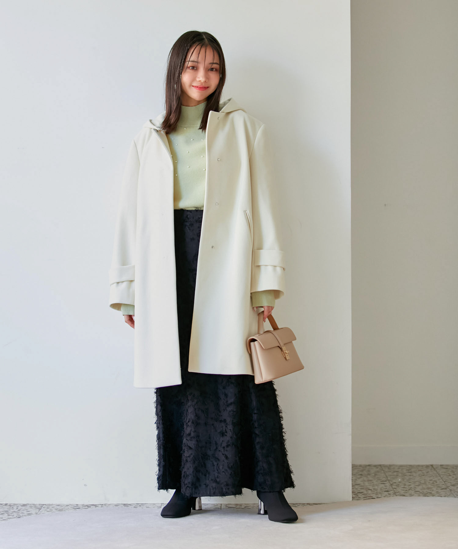 VIS「【静電気防止】【2WAY】フード取り外しジャージメルトンコート」|その他|