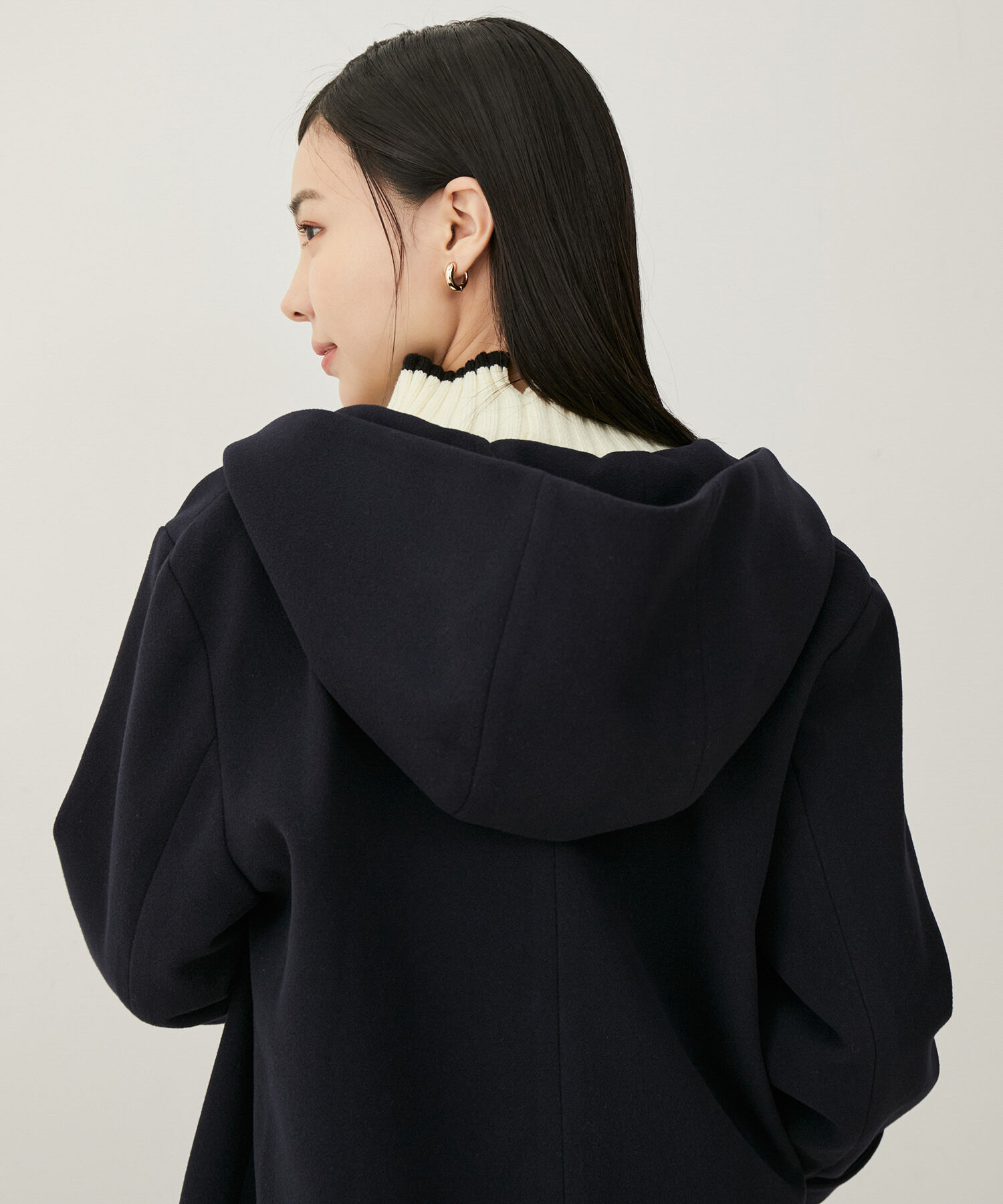 VIS「【静電気防止】【2WAY】フード取り外しジャージメルトンコート」|その他|