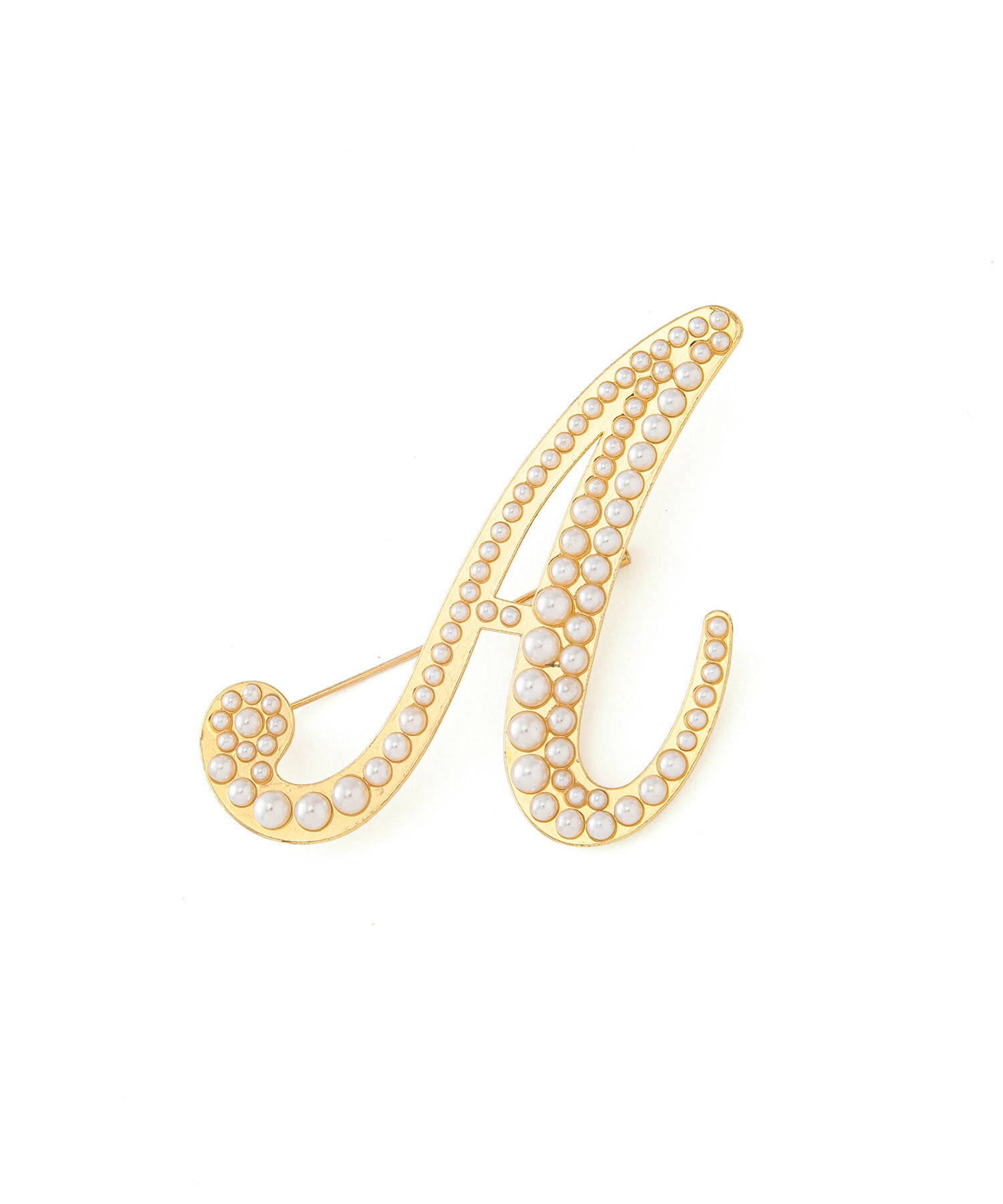 VIS「パールイニシャルブローチ」|ブローチ・コサージュ|