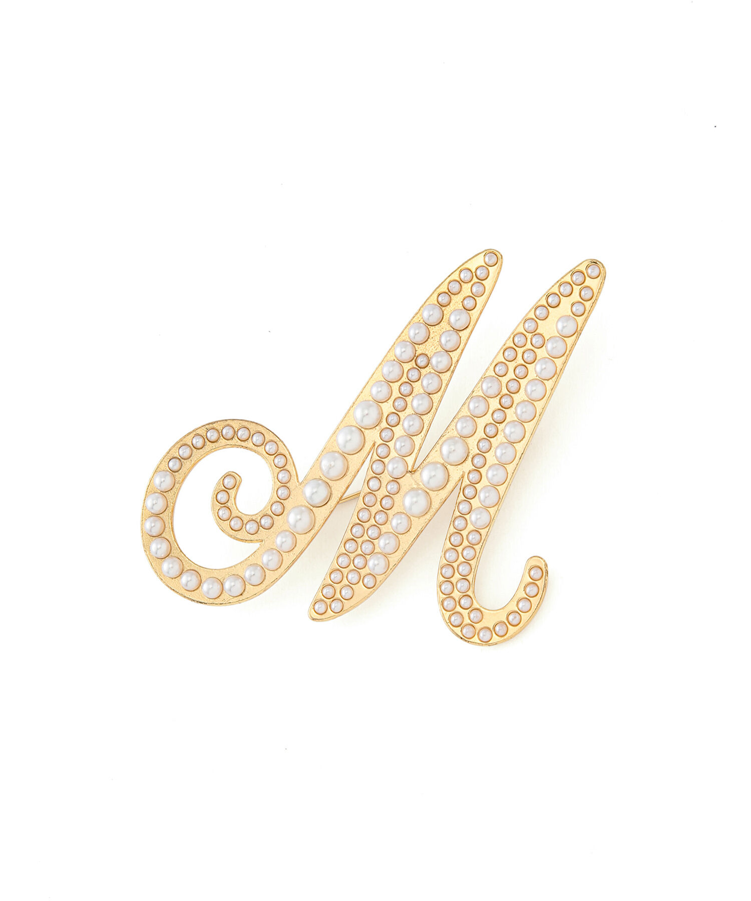 VIS「パールイニシャルブローチ」|ブローチ・コサージュ|