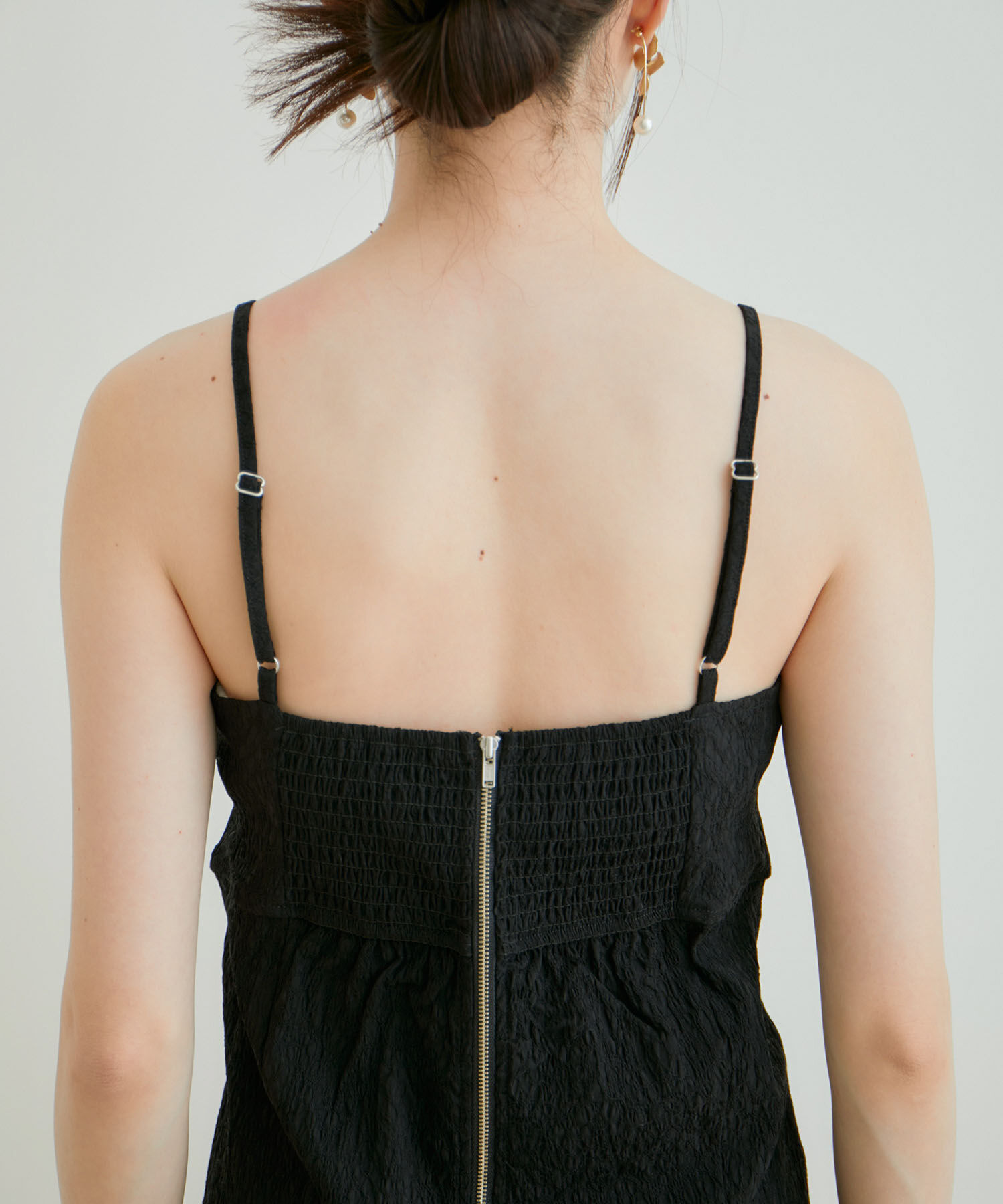 VIS「【新色追加】【VIS DRESS】チュールパールブラウス＆ジャガードワンピースセット」|ドレス|