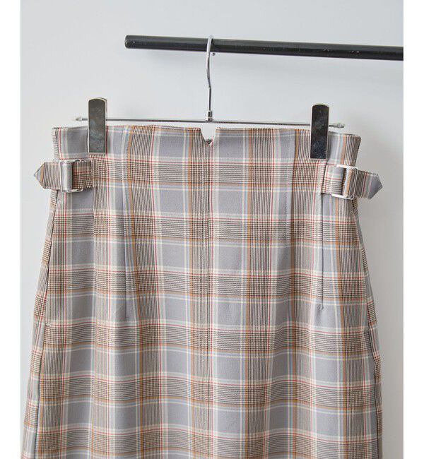 VIS「【美easy】コンフォートツイルウエストデザインIラインスカート【洗える/防シワ/UVケア】」|スカート|