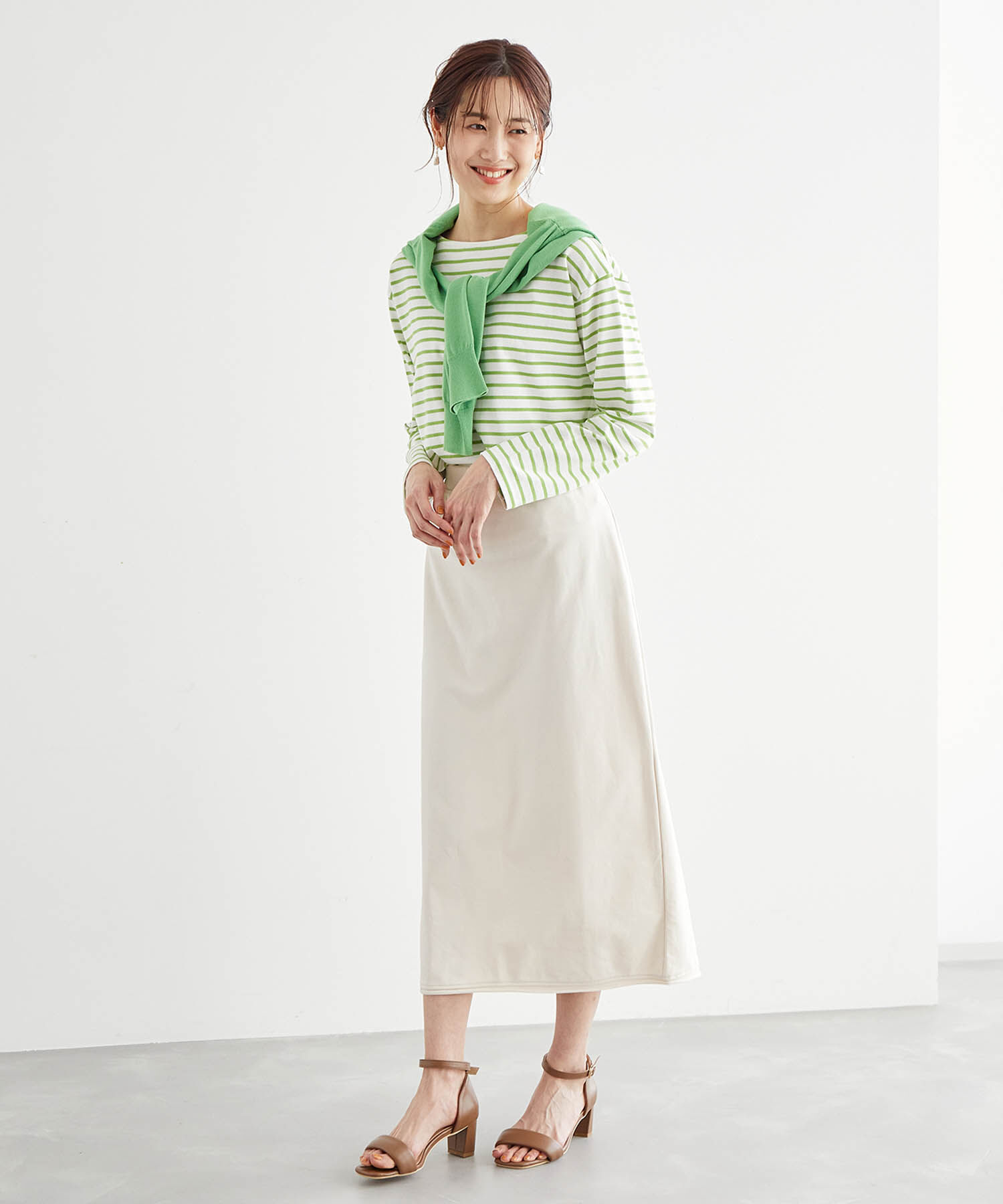 Rope&rsquo;Picnic「【セットアップ対応】ミニ裏毛ロングスカート」|スカート|