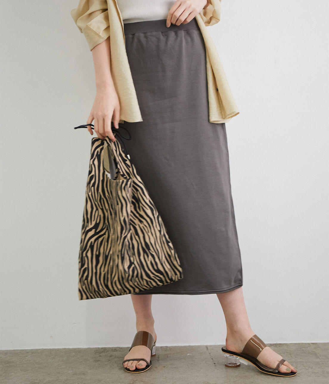 Rope&rsquo;Picnic「【セットアップ対応】ミニ裏毛ロングスカート」|スカート|