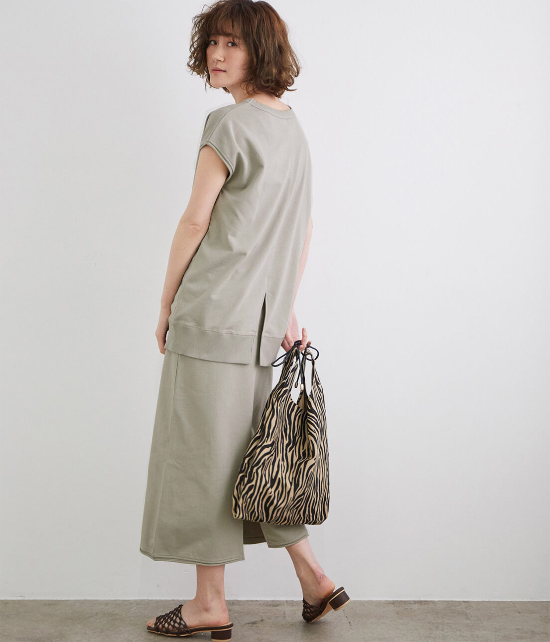 Rope&rsquo;Picnic「【セットアップ対応】ミニ裏毛ロングスカート」|スカート|