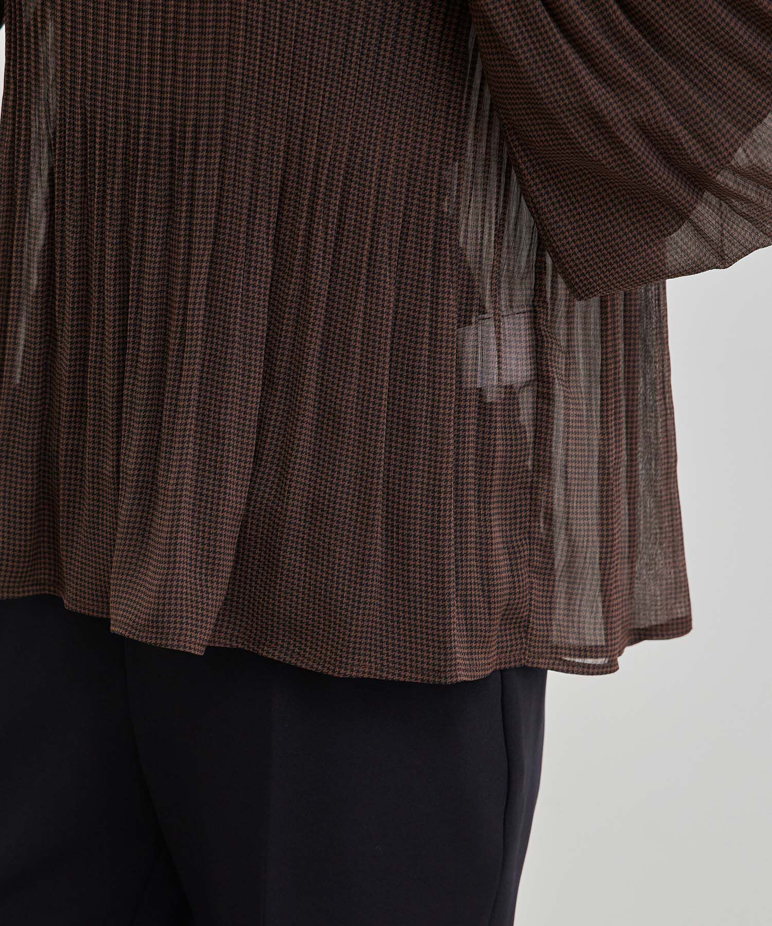 Rope&rsquo;Picnic「【セットアップ対応】ガンクラブチェックブラウス」|シャツ・ブラウス|