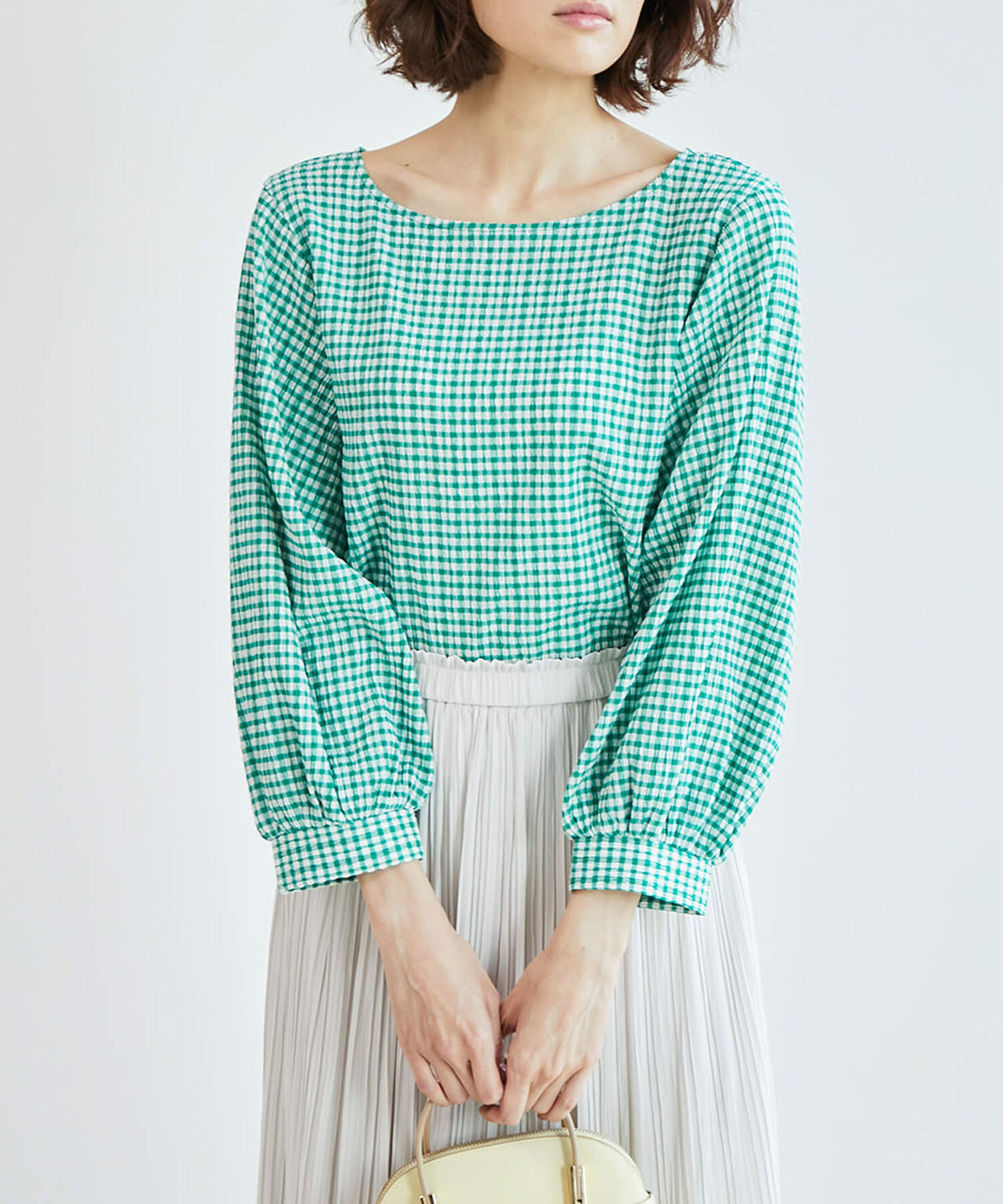 Rope&rsquo;Picnic「ギンガムチェックプルオーバー」|シャツ・ブラウス|