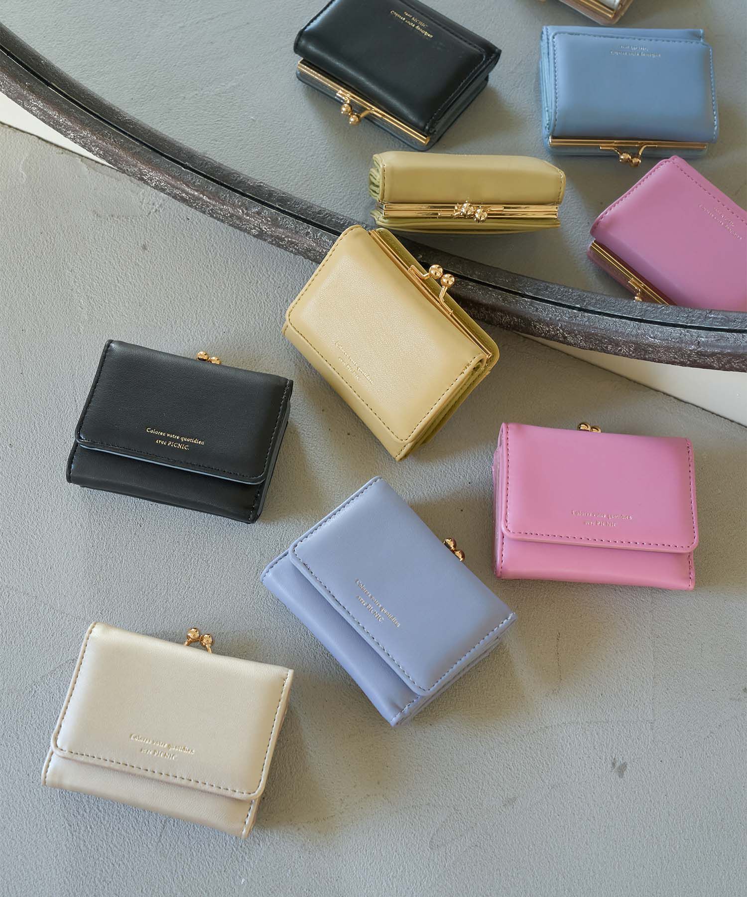 ROPE PICNIC PASSAGE「新色追加/がま口三つ折りウォレット」|財布|