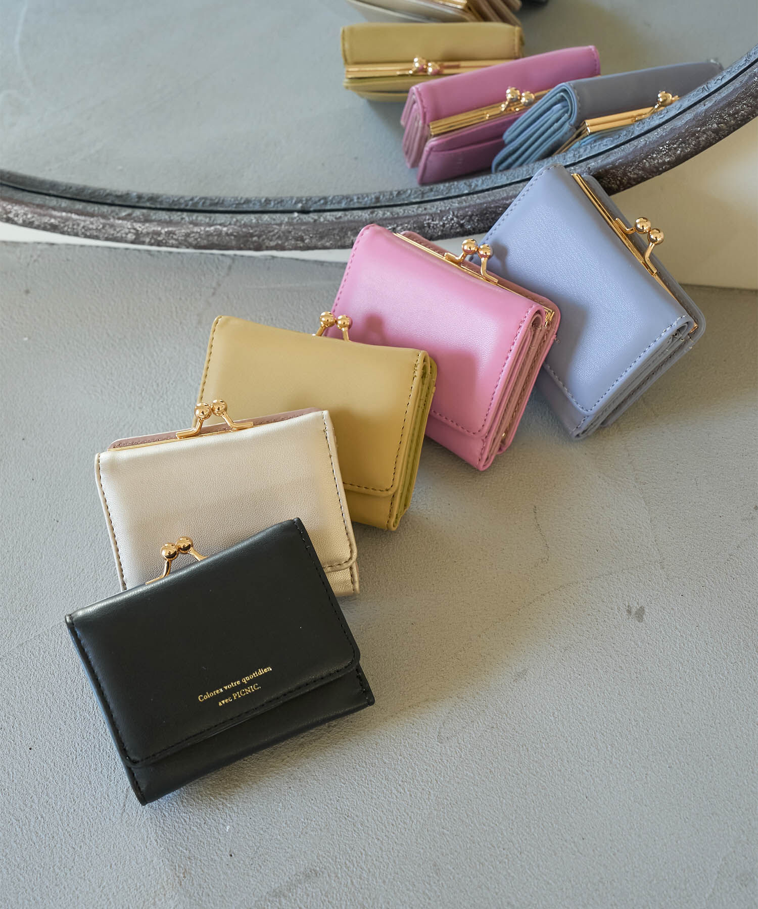 ROPE PICNIC PASSAGE「新色追加/がま口三つ折りウォレット」|財布|