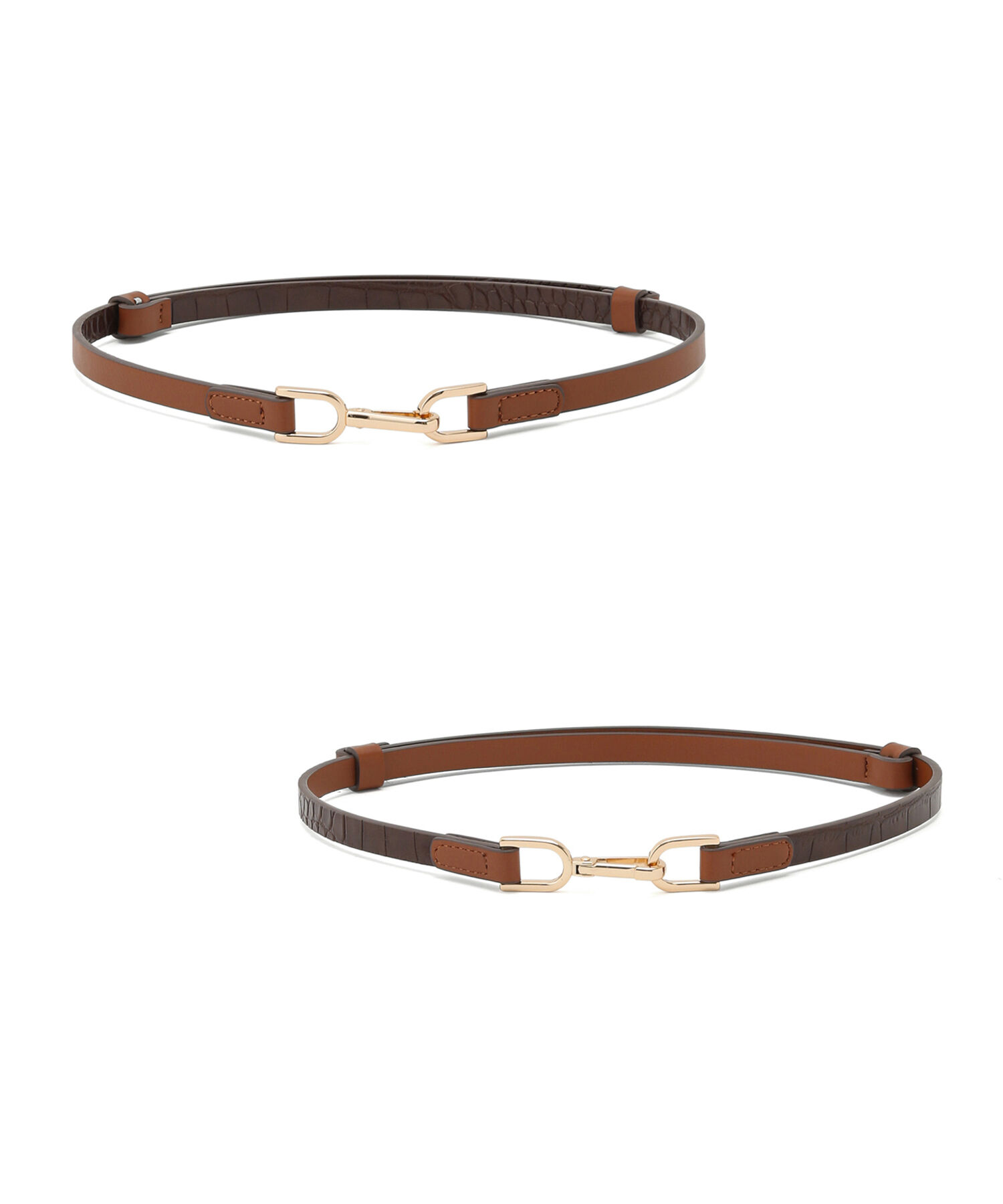 ROPE PICNIC PASSAGE「リサイクル合皮メタルフックバックルリバーシブルベルト」|ベルト|