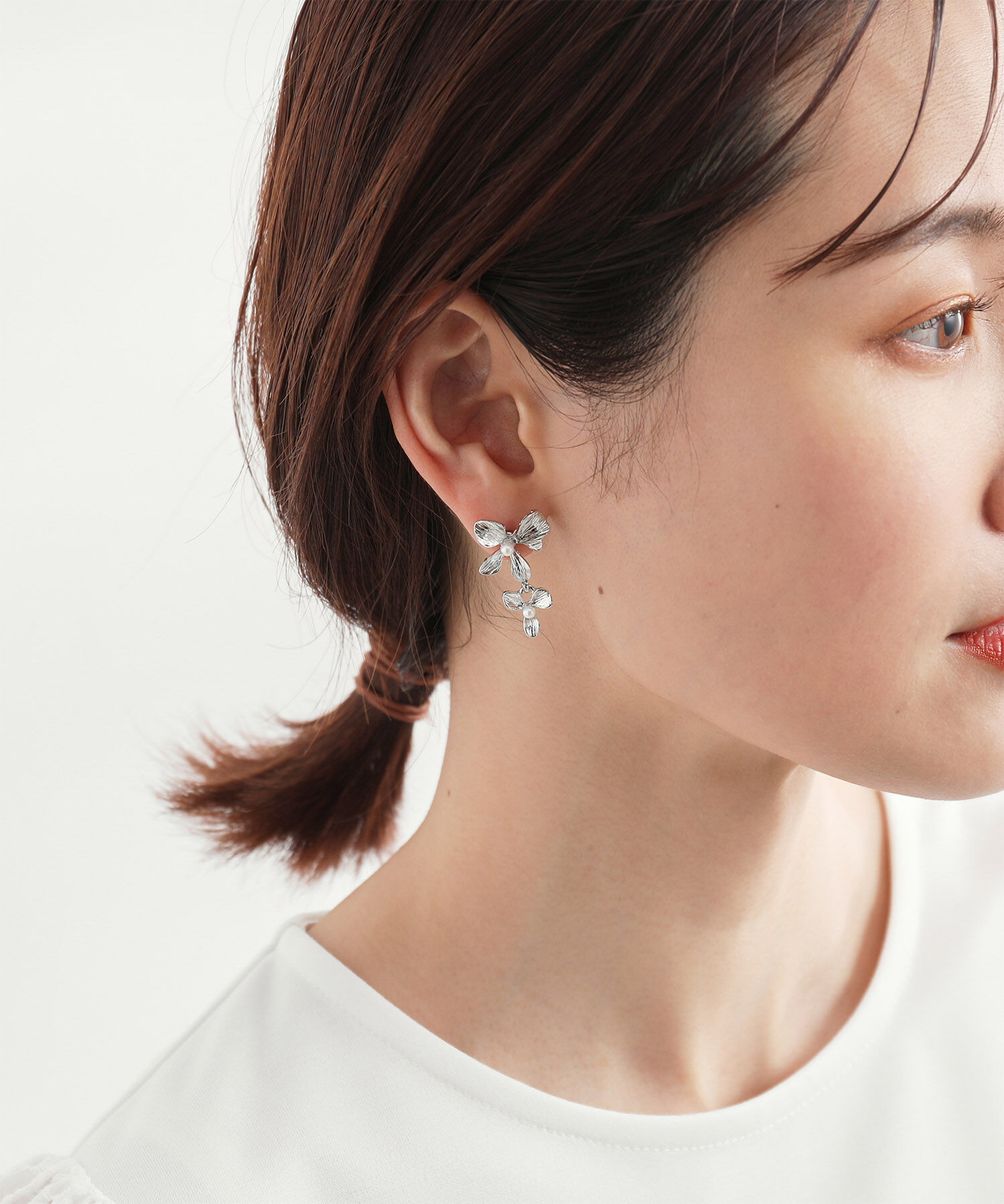 ROPE PICNIC PASSAGE「メタルフラワーイヤリング」|イヤリング|