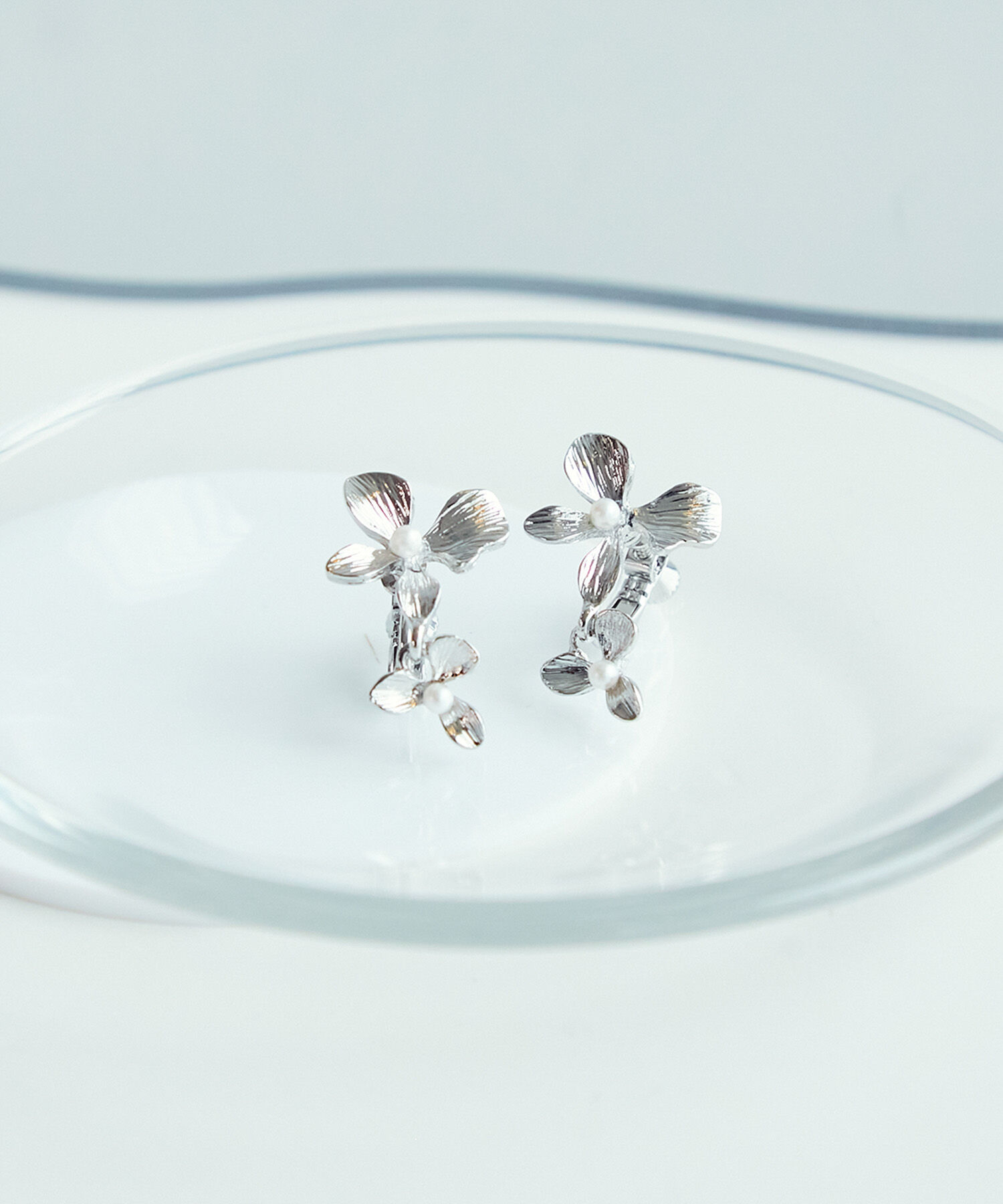 ROPE PICNIC PASSAGE「メタルフラワーイヤリング」|イヤリング|シルバー(93)